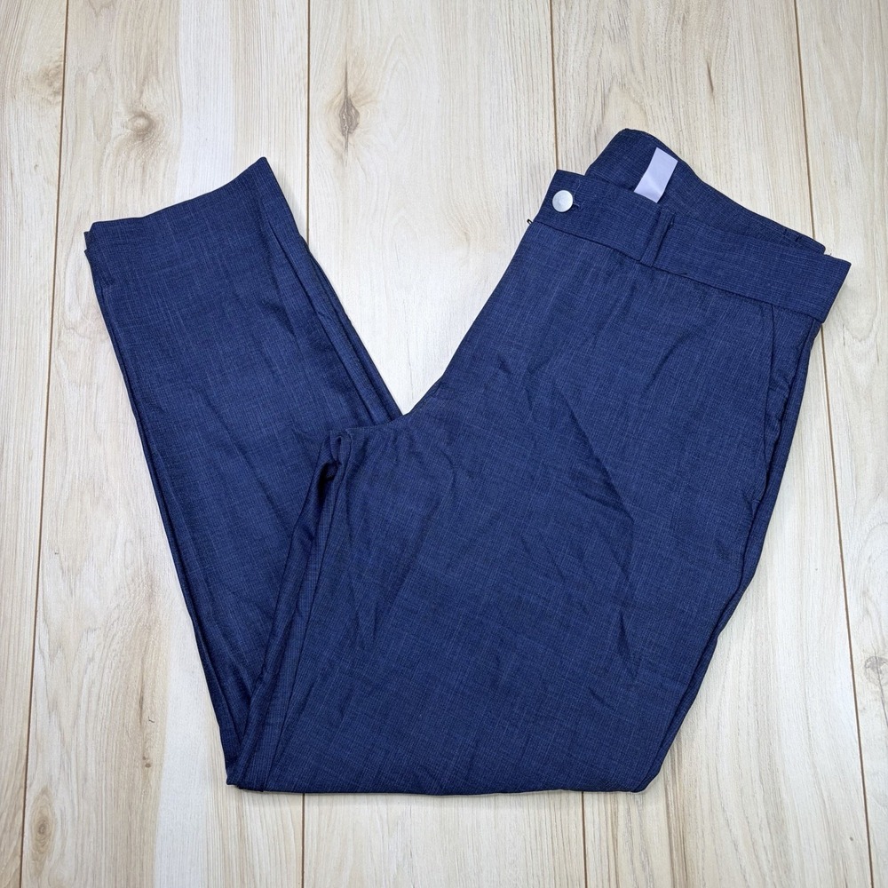 State & Liberty Mens Athletic Fit Dress Pants Blue Size 34x29 Stretch Trousers